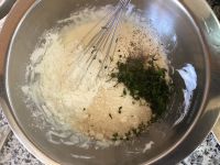 Flans de chou-fleur au parmesan et au curry 