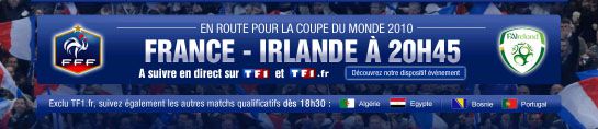 France - Irlande en direct ce soir, et fil info sur Algérie - Egypte..