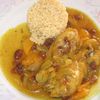 Tagine de poulet aux abricots et raisins secs