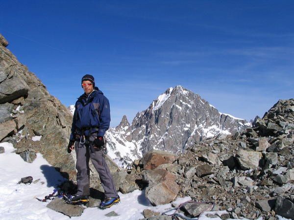 Quelques photos du we de l'ascension au glacier noir dans les Ecrins : Col est du Pelvoux et couloir N du coup de Sabre