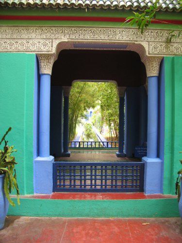 Le Jardin Majorelle et ses merveilleuses couleurs (même sous la pluie)