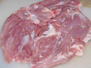Rôti de dinde farci sauce foie gras