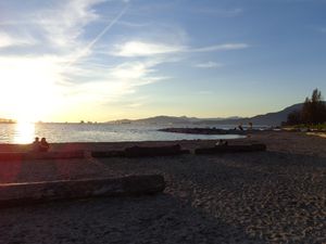 Vancouver Lookout, Cheesecake und Sonnenuntergang am &quot;Sunset Beach&quot;