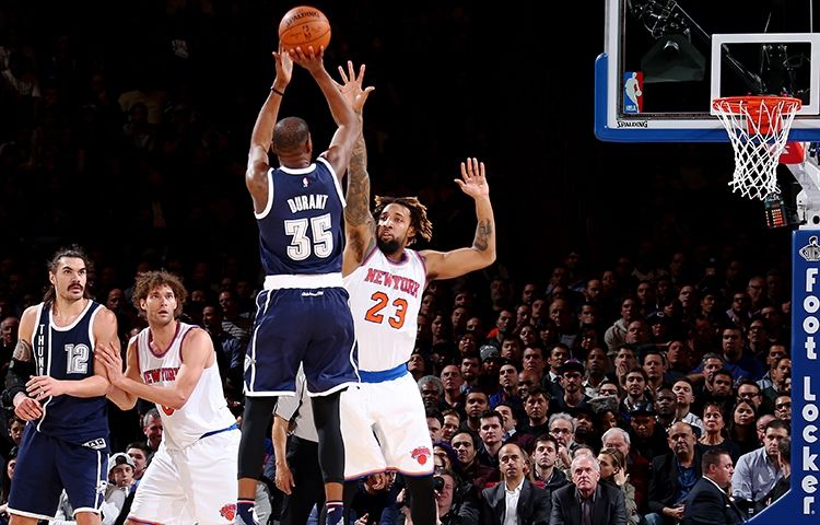 Kevin Durant a inscrit 44 points, son record de la saison. Crédit photo: Nathaniel S. Butler | NBAE via Getty Images