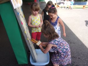 Jeux  d’eau pour la moyenne section