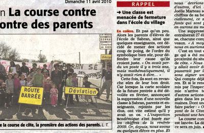 L'article du Midi Libre du 11 Avril