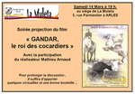 ... LA MULETA D'ARLES ... PROJECTION DU FILM "GANDAR, ROI DES COCARDIERS" ...