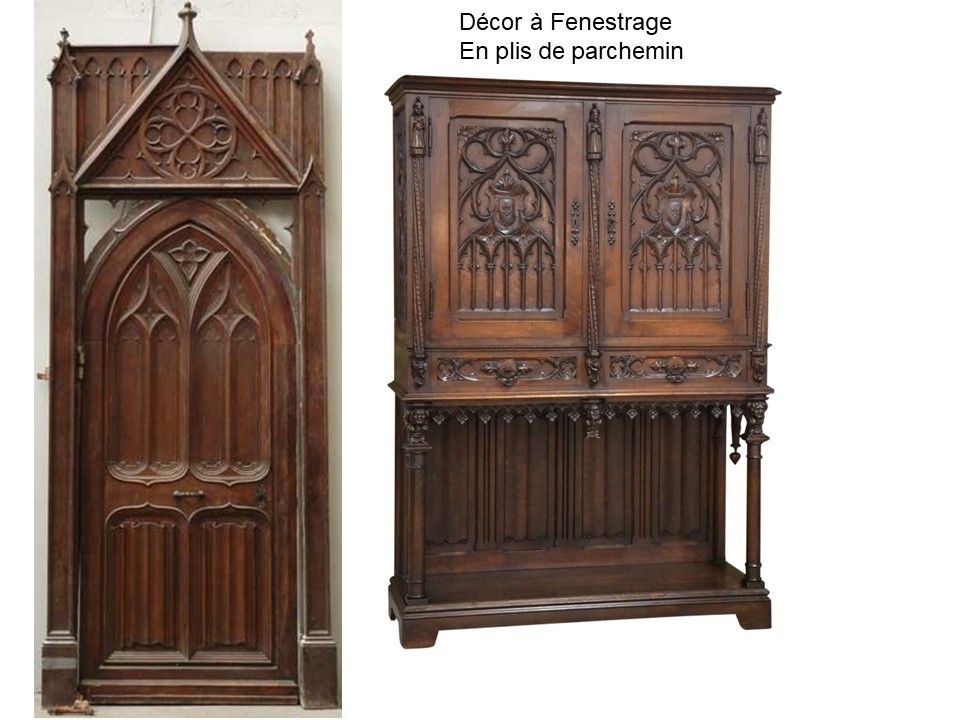 quelques piéces et mobilier des 3 châteaux