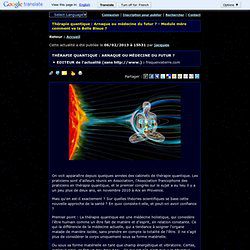 Medecine quantique praticiens