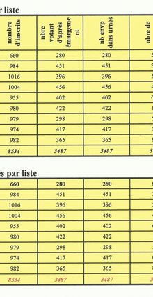 Résultats des élections européennes à Morangis