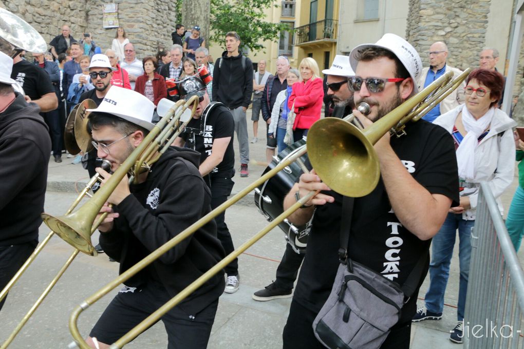 Les Company's, In Vino Véritas, Les Compagneros, Riverter Dixilan, Les Tirons ont animés les rues de Céret pendant les 2 jours. 