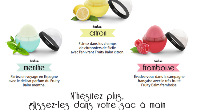 Fruity Balm hydrate* vos lèvres