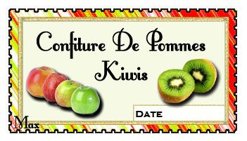 Confiture pommes/kiwis (avec édulcorant) 