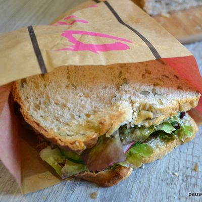 Sandwich crudités et parmesan