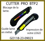 Cutter professionnel BTP2 en plastique ABS avec impression - GO118-23-09023