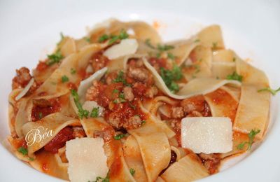 Bolognaise au sanglier - balade en Toscane 