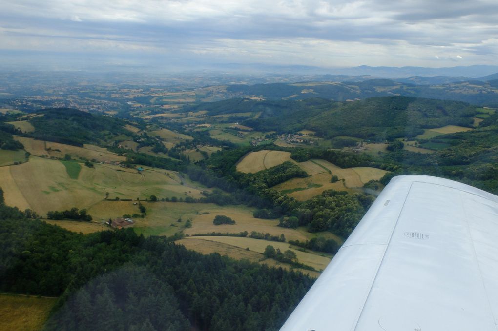 Vue d'avion : Brindas et ses environs