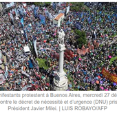 ARGENTINE : Déjà la colère contre les premières mesures de Milei ! - Front Syndical de Classe