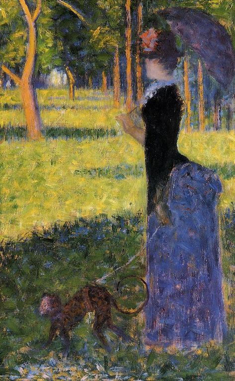 Georges Seurat (Paris 2 décembre 1859 - Paris 29 mars 1891), peintre français, pionnier du pointillisme et du divisionnisme que l'on peut qualifier d'impressionnisme scientifique. Peintre de genre, figures, portraits, paysages animés, paysages, pe