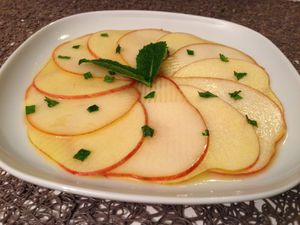 Carpaccio pomme poire