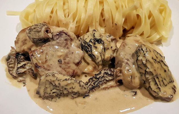 Filets mignons de porc aux morilles