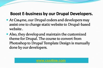 Boost up your online business

Change your static websites into drupal based