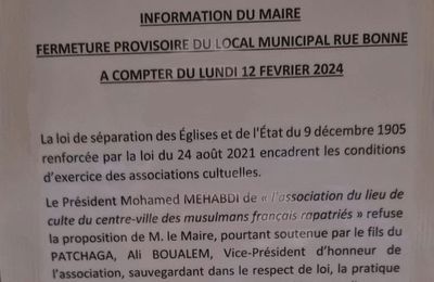 La suite,' Pas touche à la mosquée des Harkis de Pertuis (84) ! '