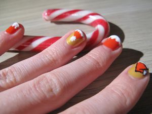 Christmas nail art