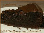 Mon moelleux au chocolat participe au concours de Djouza