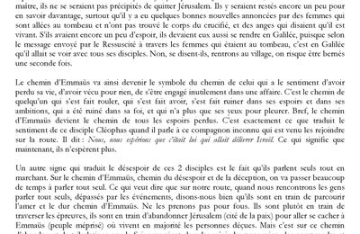 Homélie du 3ème dimanche de Pâques - 2023