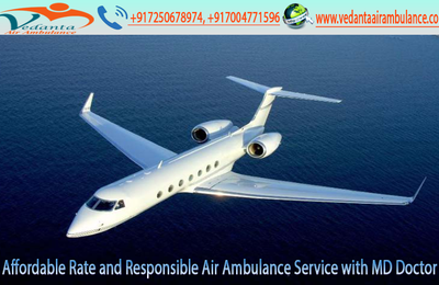 Cost-Effective Service provider by Vedanta Air Ambulance Service from Jabalpur