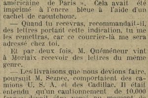 Charly devait présenter Quéméneur à l'un des personnages importants de l'affaire.