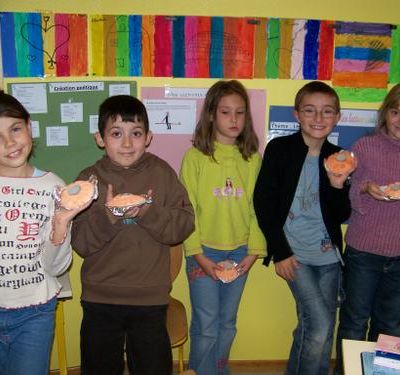 Les citrouilles en pâte à sel