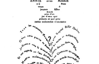 A la manière de G. Apollinaire, calligrammes sur la guerre