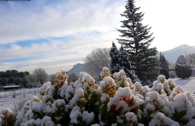 Neige à domicile.