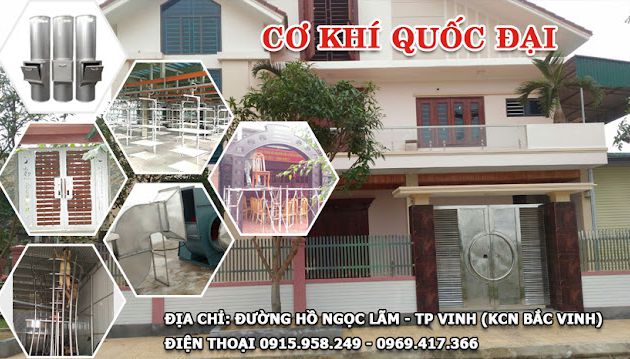  Công ty cơ khí Quốc Đại - cung cấp sản phẩm inox tại Nghệ An