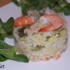 Risotto aux courgettes et crevettes