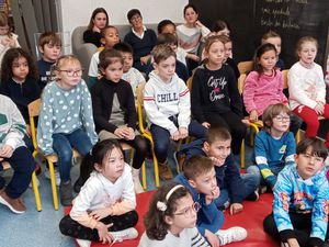 Sortie des CE1 à la bibliothèque de Villeneuve