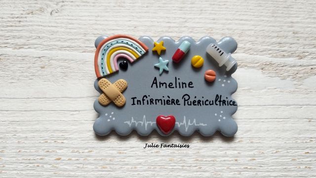 Badge pour Ameline, Infirmière puéricultrice