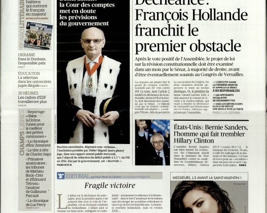 La Une des quotidiens nationaux ce jeudi 11 février.