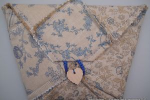 Pochette en patchwork sur le principe du "Rag Quilt"