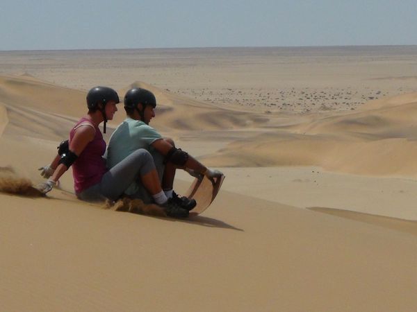 Namibie: Sandboarding