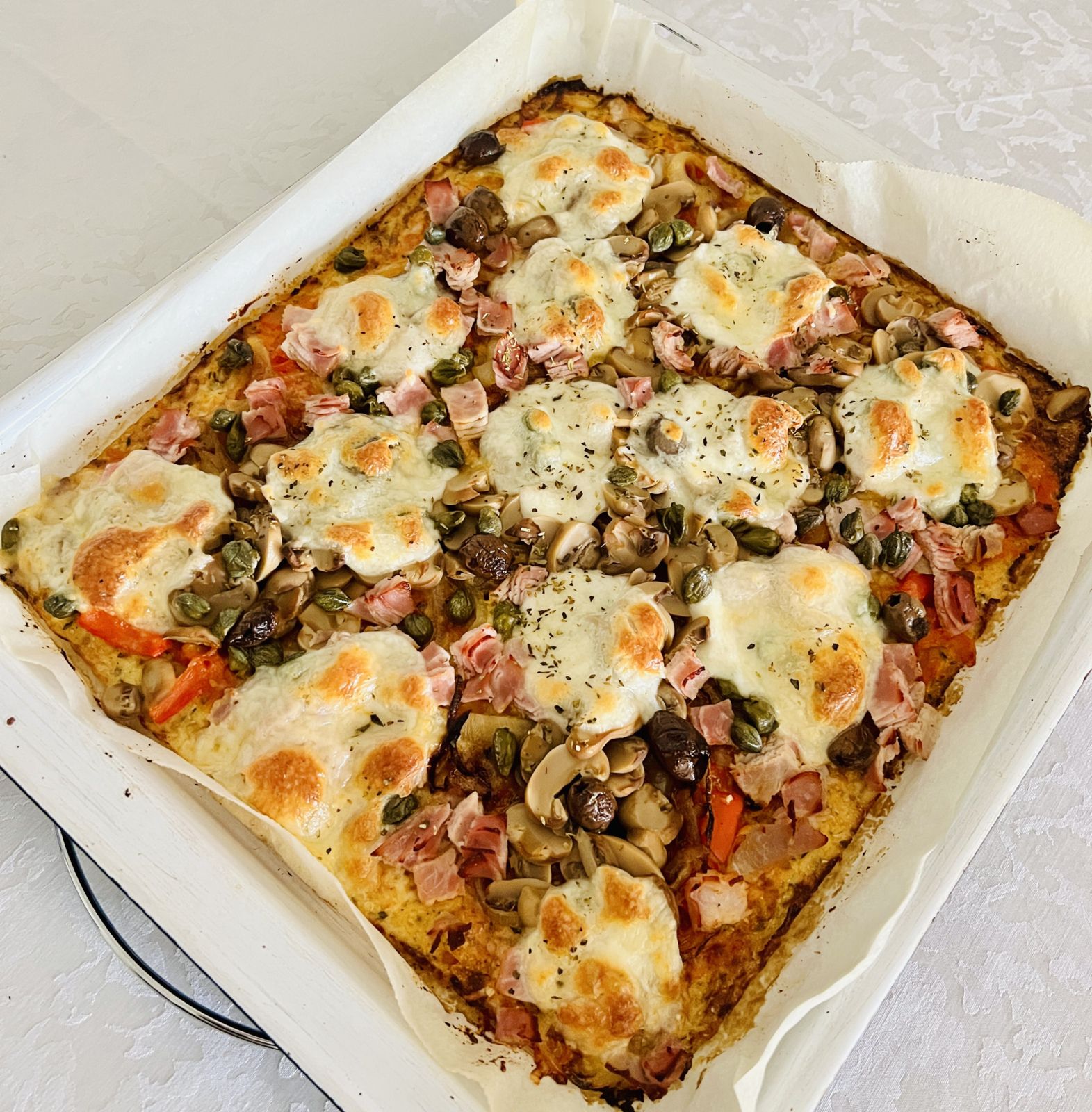 Recette pizza IGbas à la pâte de chou-fleur