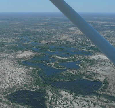 L'Okavango vu du ciel