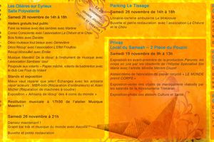 Programme de Novembre - Ressourcerie Trimaran