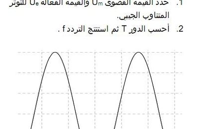 تمرين 2:التوتر الكهربائي