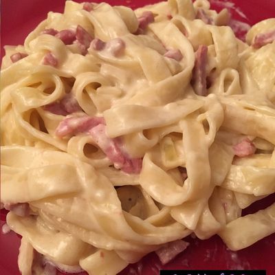 ~  ❤️  Mes Tagliatelles Carbonara  ❤️  ~