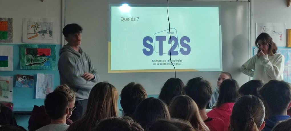 Post 3eme avec les lycéens d'option Catalan du Lycée Bon Secours