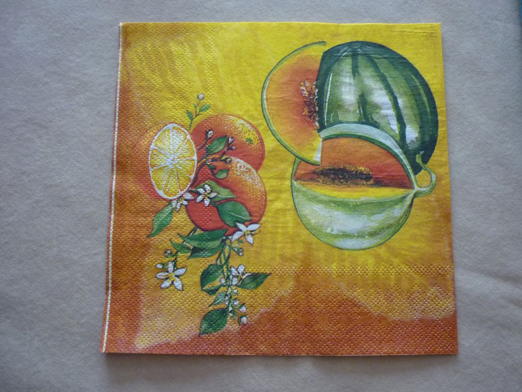 Album - Serviettes Theme Fruits et Legumes
