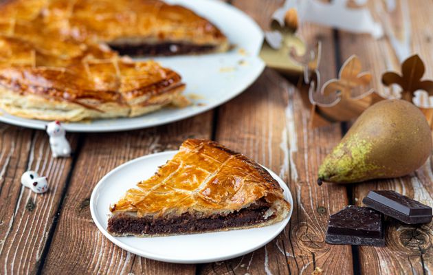 Galette des Rois au chocolat et à la poire